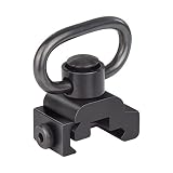 Fyland QD Sling Swivel Mount, Rifle Swivel Quick Release Button QD Sling Attachment for 20mm Picatinny Weaver Rail