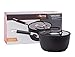 DaTerra Cucina - 2.6 Qt Nonstick Ceramic Saucepan with Lid – Induction Compatible Cooking Pot, Nonstick Ceramic Sauce Pan for Soup, Pasta, Milk, and More, Medium Size for Kitchen, Oven Safe