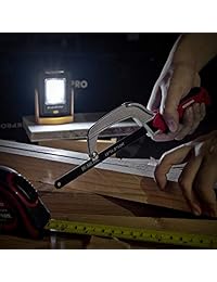 Kit de herramientas de reparación de hogar WORKPRO con 3 pilas AAA COB de luz de trabajo y bolsa de herramientas compacta, juego de herramientas de mano de 54 piezas de mantenimiento para el hogar, herramientas de acabado cromado para durar, larga duració
