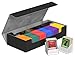 Ultimate Guard Superhive 550+, Deck Case for 550 Double-Sleeved TCG Cards, Black/Grey, Compatible with Boulders, Magnetic Closure & Microfiber Lining