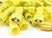 Wiwaplex 50pcs Female + 50pcs Male Fully Insulated Wire Crimp Terminal Nylon Quick Connectors Wiring Spade 12-10 A.W.G(Yellow)