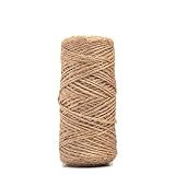Limited Time Offer: HowenDay 328 Feet Natural Jute Twine String for Crafts, Weddings, Christmas Gifts, and Gardening Applications- Made of All Natural Jute String Measuring