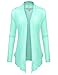 JJ Perfection Women's Thin Lightweight Open Front Long Sleeve Cardigan
