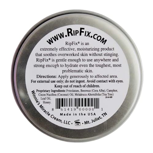 Hand Repair Balm for Dry Cracked Hands, Hand Salve for Gymnastics and Rock Climbers, Rip Fix Climbing Salve for Men and Women, Premium Gymnast Balm for Hardworking Hands, Classic 1.34 oz Tin