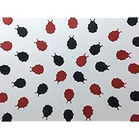 Ladybug Confetti - Red and Black Ladybug Confetti - Ladybug Birthday Party - Ladybug Baby Shower - Bug Decor - 200 pieces