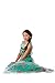 HBB Girl Snow Princess Elsa Dress Costume with Long Glittering Flower Cape, SZ 5/6 Green …