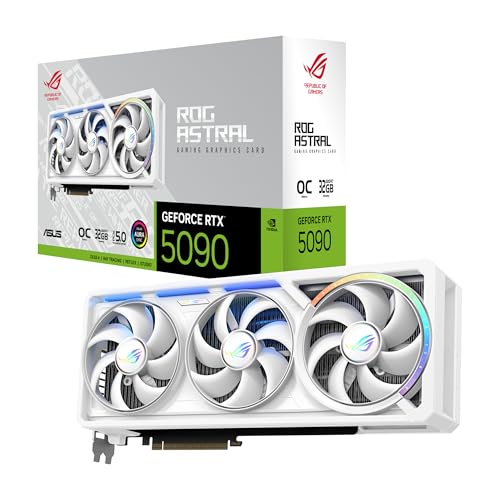 ASUS ROG Astral NVIDIA GeForce RTX 5090 32GB GDDR7 White OC Edition