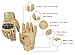 HIKEMAN Outdoor Full Finger Gloves for Men Fit for Cycling Motorcycle Hiking Camping (Tan, Large)
