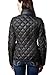 XPOSURZONE Women Packable Down Quilted Jacket Lightweight Puffer Coat Black L