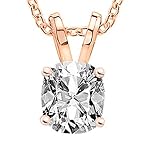 2 carat platinum gia certified cushion cut diamond pendant necklace value collection i j color i1 i2 clarity 2 0 ct 16 in gold chain