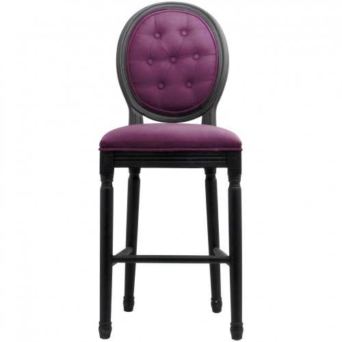 tabouret de bar aubergine