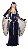 Rubie's Costume Deluxe Renaissance Faire Queen Costume, Blue, Large
