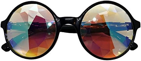 Concert Candy Kaleidoscope Glasses - Rainbow Rave Wormhole Prism Diffraction EDM