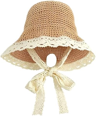 帽子 STRAW HAT WITH LACE RIBBON Amazon.com: Girls Tea Party Sun Hat with Lace Ribbons 𝐒traw Hats