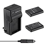 Powerextra 2 x 2600mAh EN-EL23 Battery & Quick Charger with Car Charger Compatible with Nikon Coolpix P600, P610, B700, P900, S810c