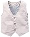 Baby Kid Boy Khaki and White Formal Wear Shirt Vest and Pants 3-piece 2-3Years White