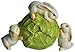 Top Collection Enchanted Story Fairy Garden Rabbits Rolling Cabbage Outdoor Statue