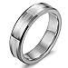 Tungary 6mm Tungsten Rings for Men Women Wedding Band Engagement Promise Matte Finish Size 10
