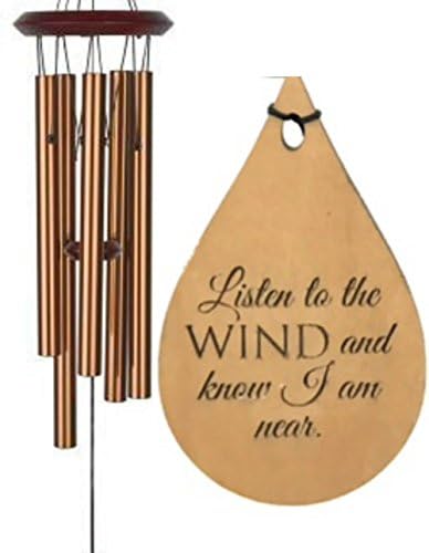 Byt 2 Get 1 FREE "In Loving Memory" Limited Offer Memorial Teardrop PRIME Shipping for Funeral Loss in Memory of Loved One Copper Wind Chime for Memorial Garden Remembering a Child stillborn