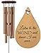 Memorial Wind Chime CUSTOM In Memory Of Loved Ones Teardrop PRIME Shipping for Funeral Loss in Memory of Loved One Copper Wind Chime for Memorial Garden Remembering a Child stillborn