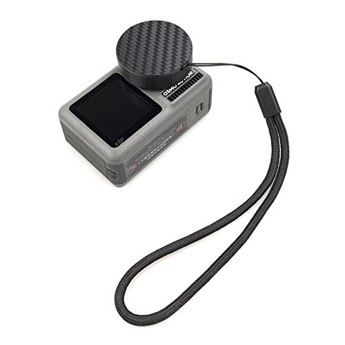 QKOO Lens Cap for DJI Osmo Action Camera - 3D Printed Lens Protector Cover with Lanyard Protective Scratch Proof Camera Accessories