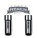 Hair Illusion Black Real Hair Fibers for Thinning Hair - 100% Natural Texture, Non Synthetic Hair Fibers - Bald Spot Cover Up for Women & Men - 38 Gram - Pack of 2