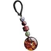 Lagnlnaoy Good Luck Keychain feng shui Amulet Car Key Bring,Safty, Healthy,Success