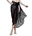 Verabella Women's Chiffon Swimwear Beach Cover Up Sarong Wrap Black