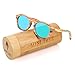 Polarized Bamboo Sunglasses Fishing Glasses With Colorful lines (Green, 1.96)