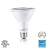 Hyperikon PAR30 LED Bulb, 12W (65W equivalent), 900lm, 3000K (Soft White Glow), CRI90+, Flood Light Bulb, 40° Beam Angle, Medium Base (E26), Dimmable, UL-Listed and Energy Star-Qualified