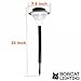 Bobcat Lighting LED Solar Path Light 60 Lumens-0.75W-Super Bright Outdoor Pole Pathway Lamp Stake Light- Warm White 3000K, Waterproof Landscape Lighting for Patio Yard Deck Path Lawn Backyard - 2 Pack