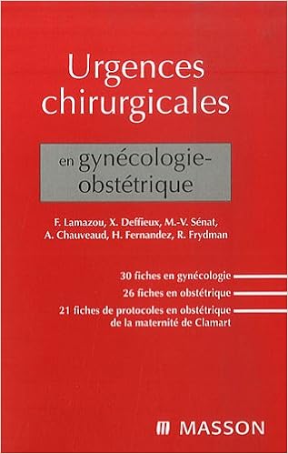 Amazonfr Urgences Chirurgicales En Gynécologie - 