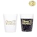MISS FANTASY Bachelorette Party Cups Hen Party Supplies Set of 16 pcs Frosted Cup Plastic Stadium Cups (Frosted white)