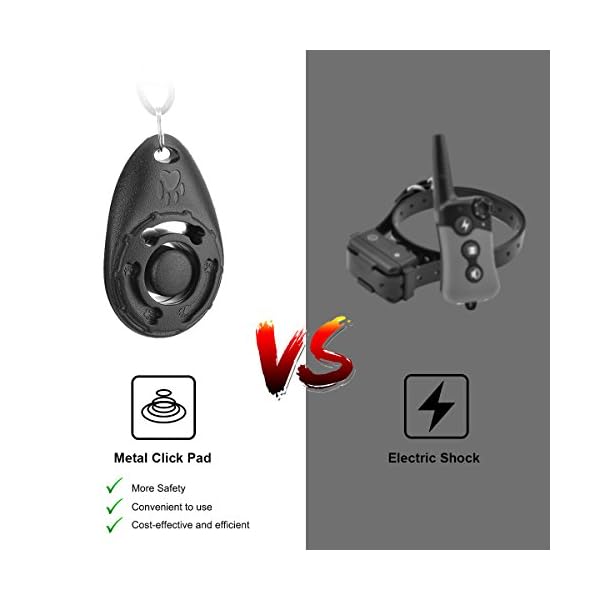 Diyife Dog Clicker, [4 PCS, Multi-Color] Dog Training Clicker with Wrist Strap for Dog Cat Horse Clickers for Dog…