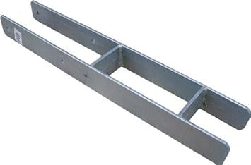 Pfostenträger H-Form 121 mm; Länge 600 mm