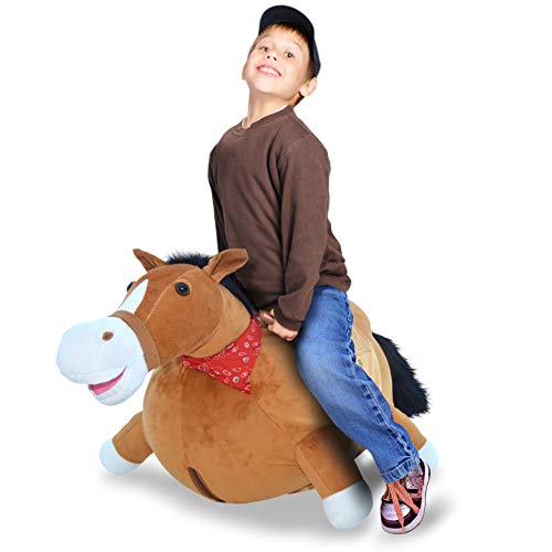 WALIKI Toys Large Size Bouncy Horse Hopper (Hopping Horse, Inflatable Ride-On Pony, Ridding Horse for Kids, Jumping Horse, Pump Included, Same Size As Rody Max)