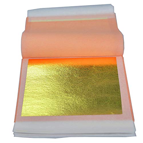 Edible Genuine Gold Leaf Sheets - by Barnabas Blattgold - 3.1 inches Booklet of 10 Sheets - Transfer Patent Leaf