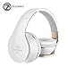Sound Intone Headphones with Microphone and In-Line Volume Control, Perfect Sound with Powerful Bass, Adjustable, Foldable Headset for Iphone and Android Devices  (White)