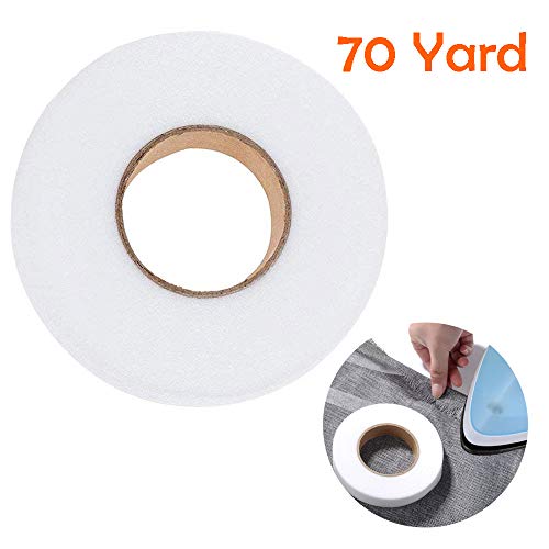 Fabric Fusing Tape Iron on Tape Adhesive Hem Tape Iron-on Hemming Tape for Pants Clothes Jeans(70 Yards,1 Inch) - Thumbnail 5