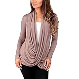 Women's Draped Criss Cross Cardigan by Rags and Couture - Made in USA