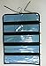 Wander Agio Womens Travel Jewelry Bag Toiletries Organizer Hanging Black Wave Point