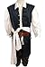 Mens Pirates Cosplay Costume Pirate Jack Outfit Coat Belt Cosplay Props Halloween
