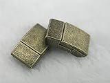 KONMAY 5 Sets 10.0x3.0mm Antique Brass Magnetic Clasp for Bracelet Making