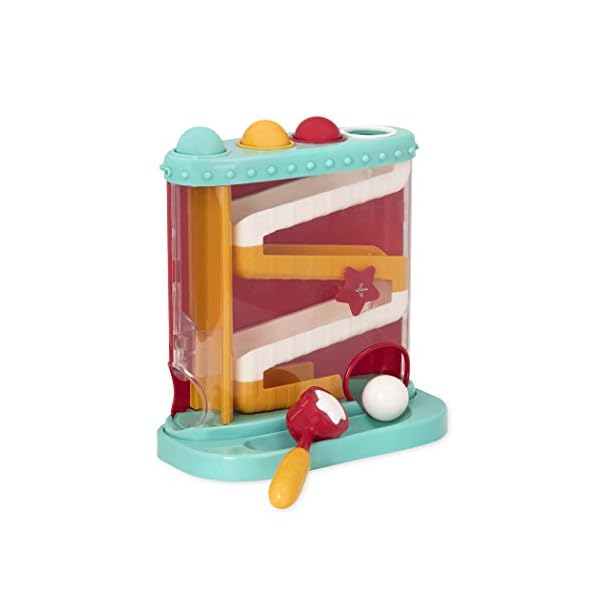 Battat--Pound-Roll--Baby-Activity-Toy-Station-with-1-Toy-Hammer-and-4-Balls-for-Kids-12-Months-7-pcs Battat – Pound & Roll – Baby Activity Toy Station with 1 Toy Hammer and 4 Balls for Kids 12 Months + (7-pcs), Multicolor…