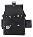 Leather Gold Heavy Duty Oil Tanned Electrician Tool Pouch 3401 with 10 Pockets (Black)