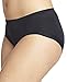 Warner's Women's No Wedgies, No Worries Hipster Panty #5639, Black, X-Large