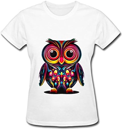 Chaoge owl Tees For women L white