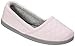 Dearfoams Womens Microfiber Velour Espadrille Slippers