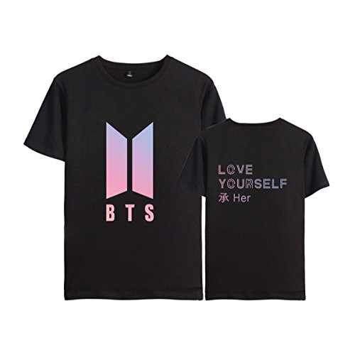 Kpop BTS Love Yourself Her The Same Style Tee Suga Rap-Monster Jimin Jin J-Hope Jung Kook Unisex for Fashion T-Shirts