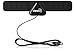 ViewTV 25 Mile Mini Flat HD Digital Indoor TV Antenna - 25 Miles Range - Black - 2 Pack